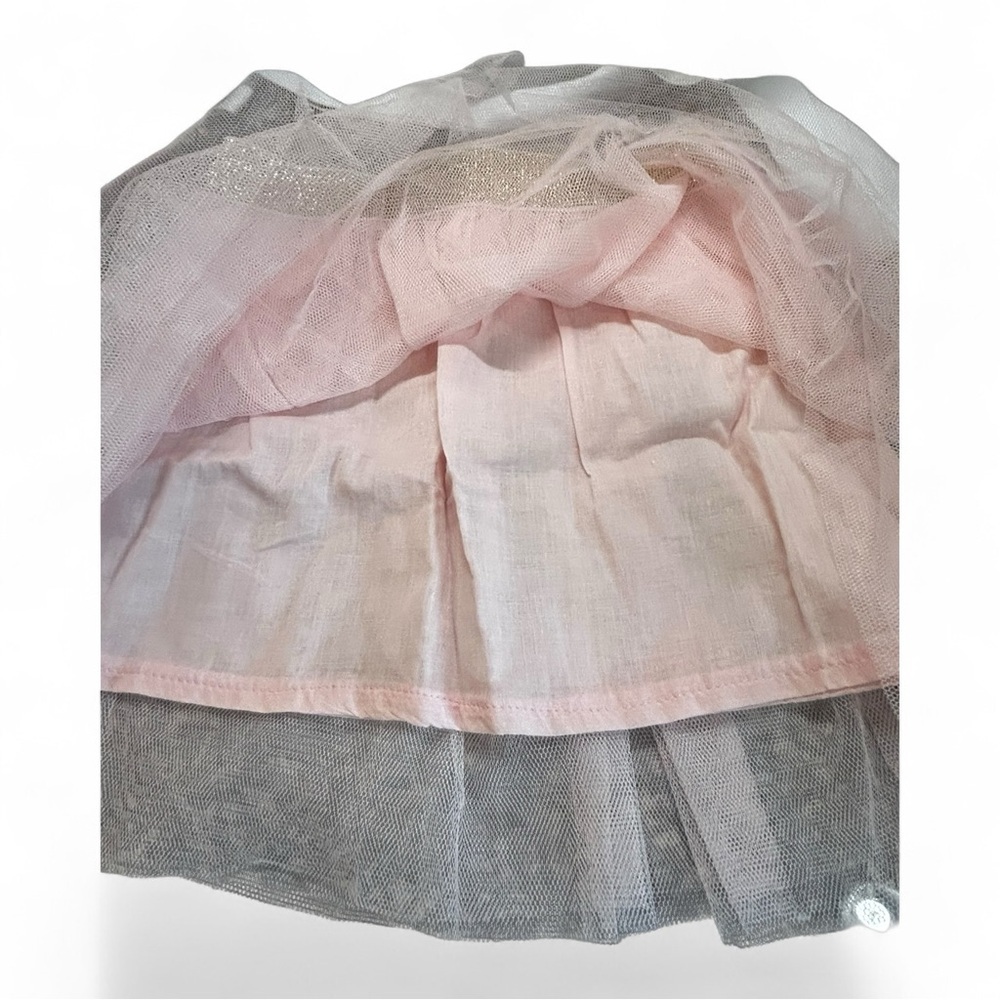 Big Sister Rainbow Outfit with Tutu Skirt and Headband Size 2T Pink and white - Picture 9 of 10